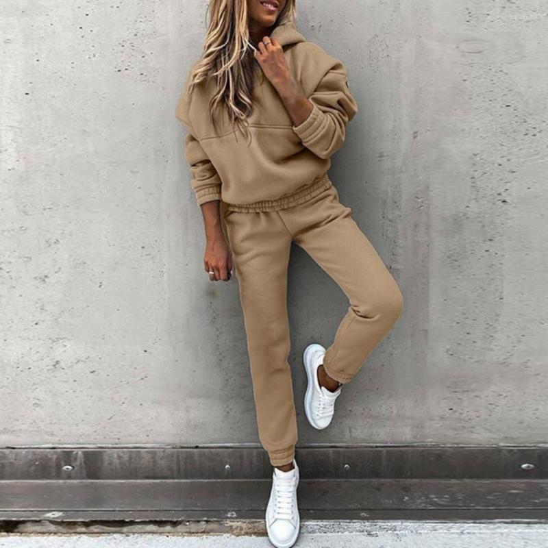 Women's Two Piece Pants Sporty 1 Set Solid Color Warm Hoodie Trousers Tracksuit Hooded Top Loose For Daily Wear, Grey
Women's Two Piece Pants Sporty 1 Set Solid Color Warm Hoodie Trousers Tracksuit Hooded Top Loose For Daily Wear, Grey