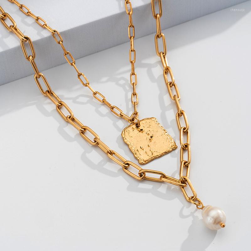 Chains Gold Chain Pearl Necklace Women's Jewelry Layered Accesories Fashion Necklaces Coin Pendant Bijoux Gift For Party Birthday
Chains Gold Chain Pearl Necklace Women's Jewelry Layered Accesories Fashion Necklaces Coin Pendant Bijoux Gift For Party Birthday