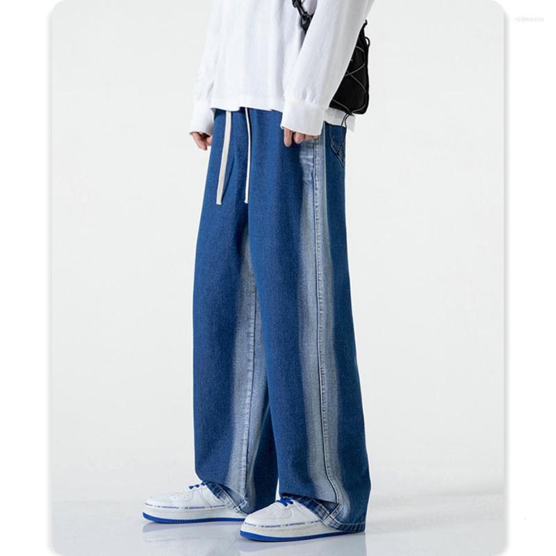 Men' Jeans Wide Leg Baggy Hip Hop Streetwear Loose Straight Men Black Blue Elastic Waist Casual Denim Pants
Men' Jeans Wide Leg Baggy Hip Hop Streetwear Loose Straight Men Black Blue Elastic Waist Casual Denim Pants