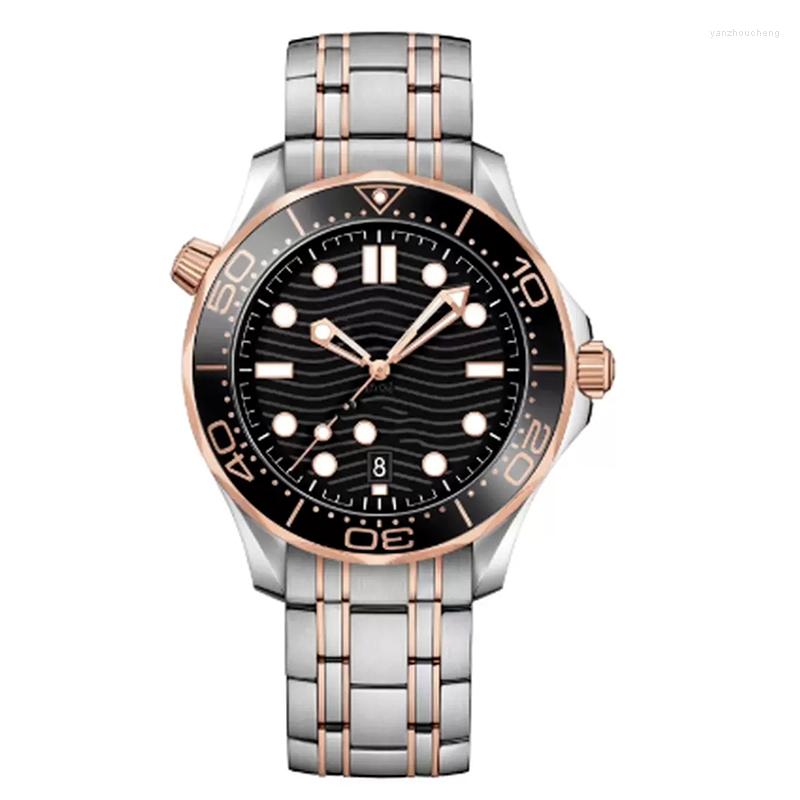 Wristwatches Luxury Mens Watch Rose Gold Stainless Steel Sapphire Crystal Automatic Mechanical Movement Waterproof Man
Wristwatches Luxury Mens Watch Rose Gold Stainless Steel Sapphire Crystal Automatic Mechanical Movement Waterproof Man