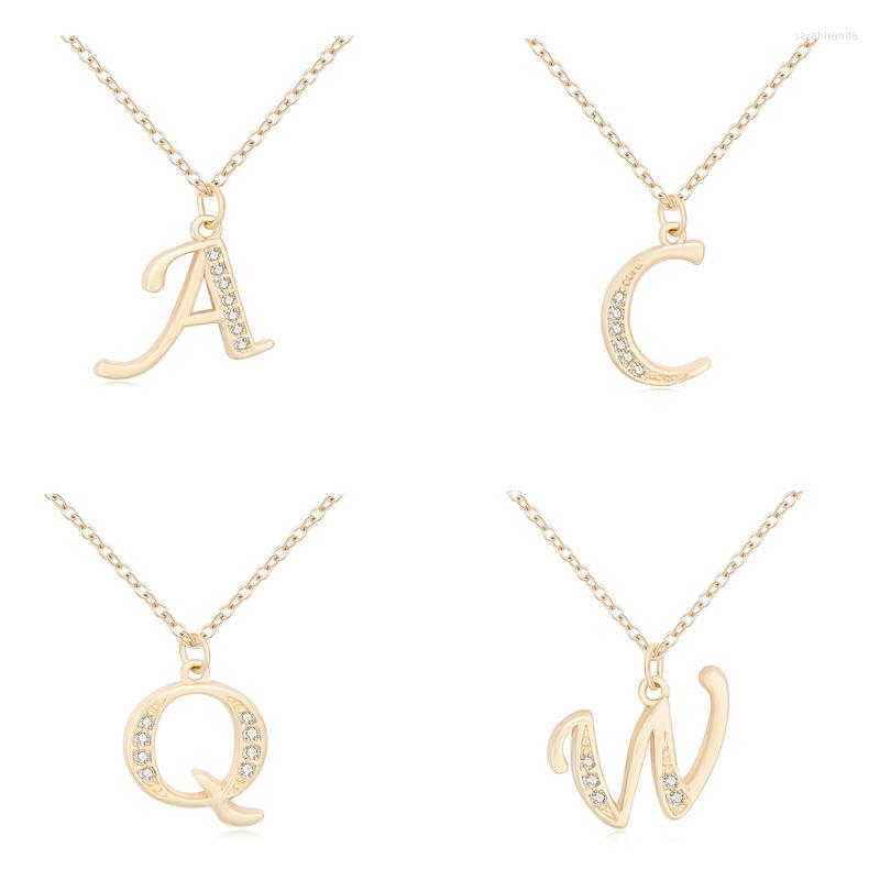 Chains Fashion 18k Rose Gold 26 Letter Necklace Trendy Jewelry Unisex Zinc Alloy Necklaces
Chains Fashion 18k Rose Gold 26 Letter Necklace Trendy Jewelry Unisex Zinc Alloy Necklaces
