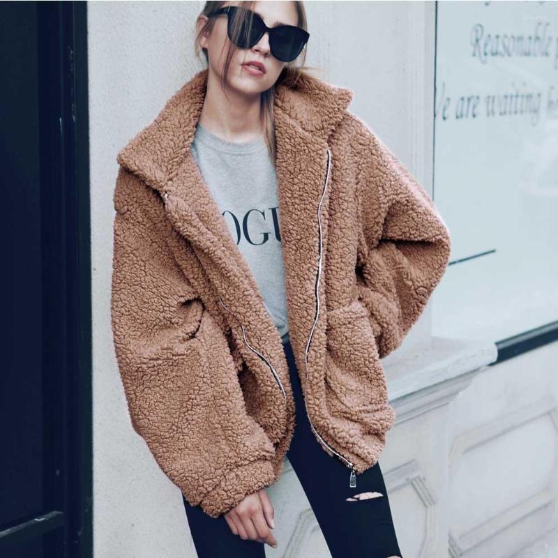 Women' Fur Faux Lamb Wool Jacket Winter Warm Black Plus Size Ladies Autumn Coat Women
Women' Fur Faux Lamb Wool Jacket Winter Warm Black Plus Size Ladies Autumn Coat Women