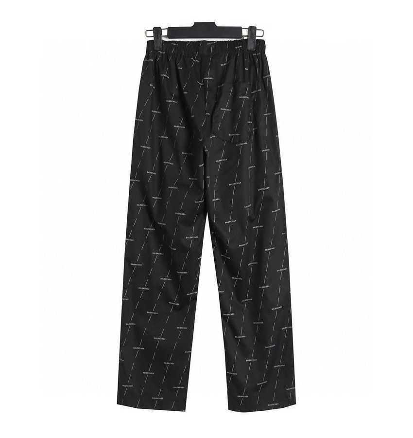 Popular Brand Designer Pants High Quality Balanciagas Bullet Screen Full Printed Casual Trousers For Men And Women