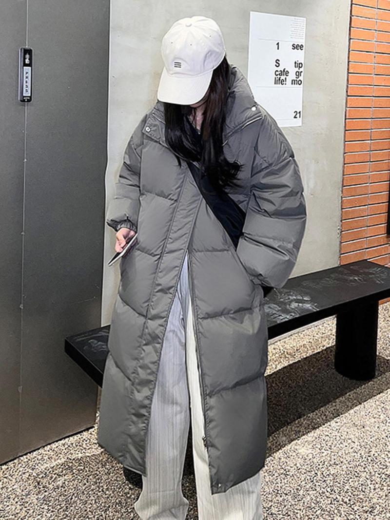 Women' Down 2022 Long Loose Jacket Women Fashion Letter Stand Collar Mid-length Thickened Warm Winter Coat Outdoor Female Clothes, White
Women' Down 2022 Long Loose Jacket Women Fashion Letter Stand Collar Mid-length Thickened Warm Winter Coat Outdoor Female Clothes, White