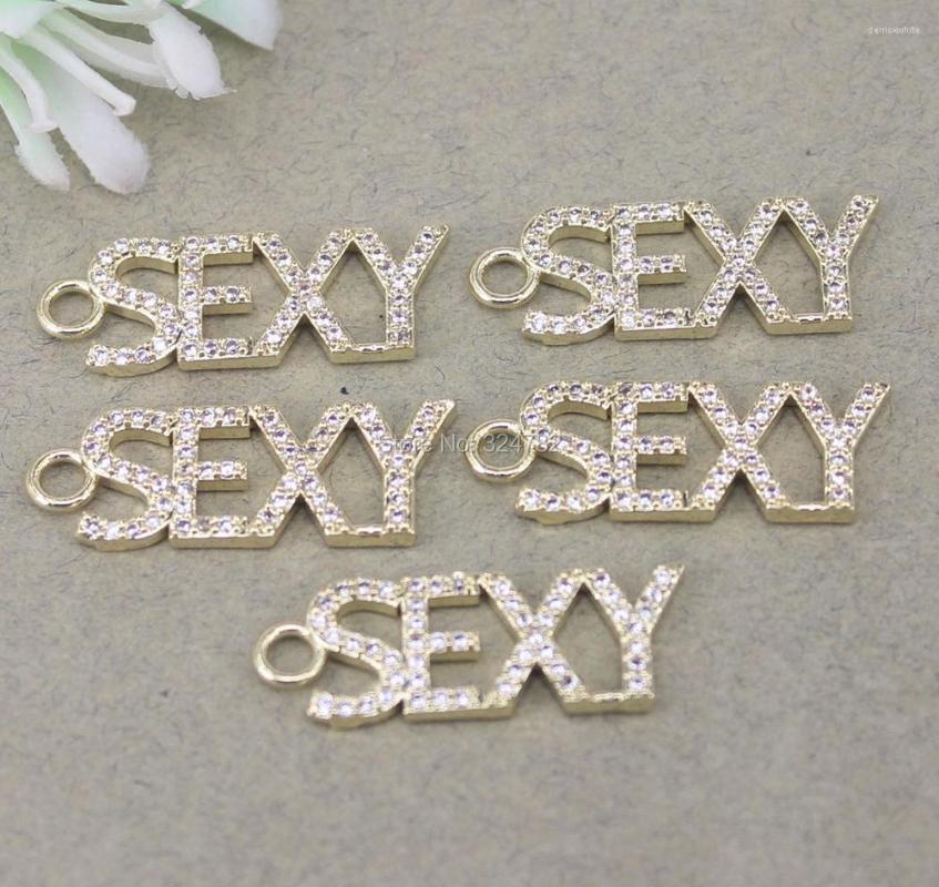 Pendant Necklaces 10pcs Gold Metal Copper Micro Pave White CZ SEXY Letter Beads For Jewelry Making
Pendant Necklaces 10pcs Gold Metal Copper Micro Pave White CZ SEXY Letter Beads For Jewelry Making