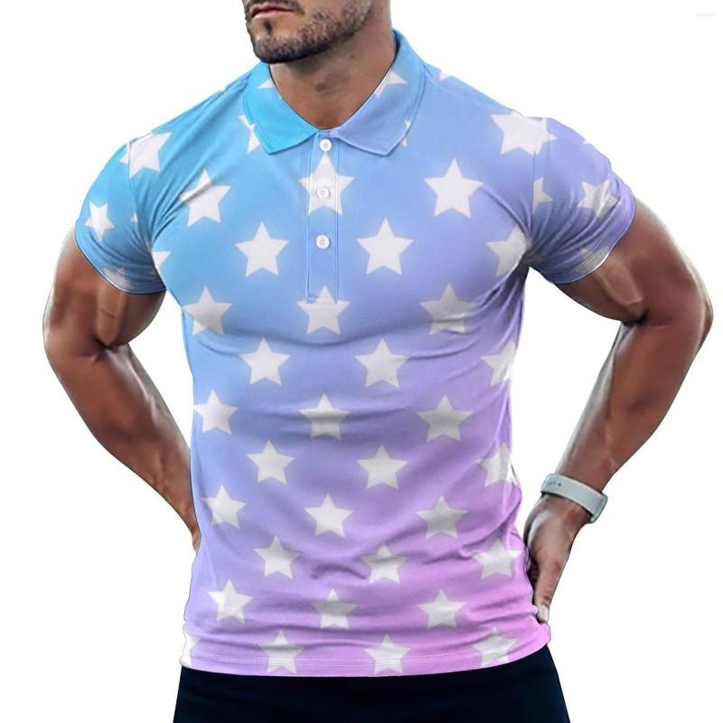 Men' Polos White Stars Print Casual T-Shirts Colorful Polo Shirts Collar Street Style Shirt Summer Male Custom Clothes Big Size, Style-10
Men' Polos White Stars Print Casual T-Shirts Colorful Polo Shirts Collar Street Style Shirt Summer Male Custom Clothes Big Size, Style-10
