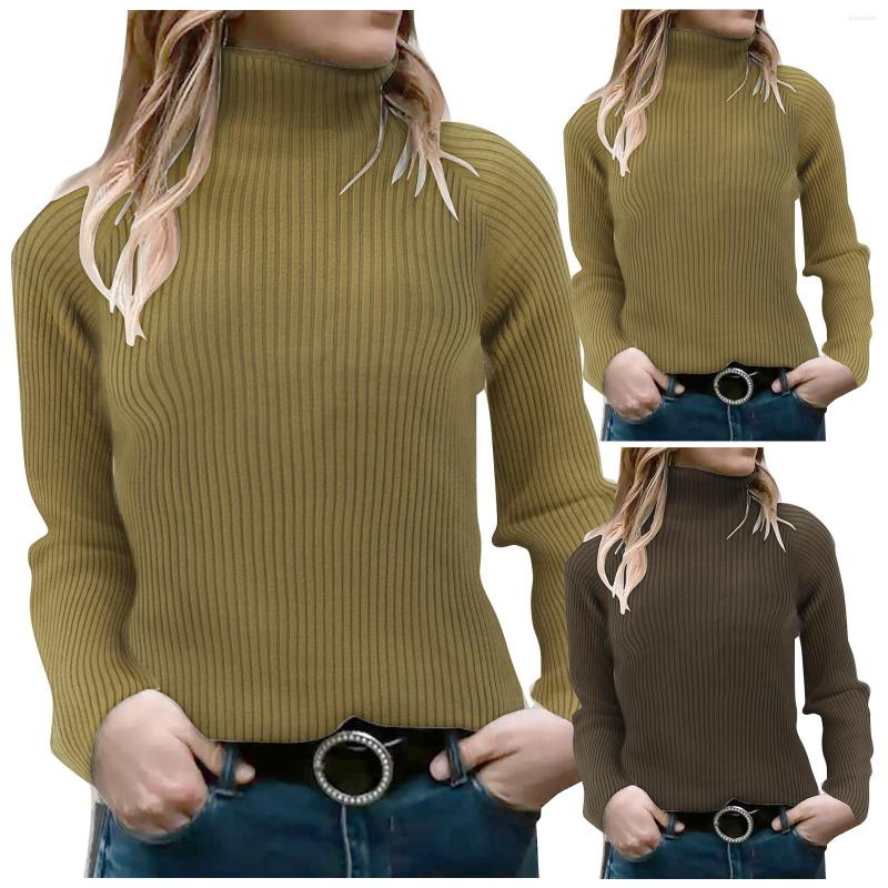 Women's Sweaters Women's Mock Neck Solid Long Sleeve Plain Basic Pullover Ribbed Knit Slim Sweater High Collar Cotton Top, Khaki
Women's Sweaters Women's Mock Neck Solid Long Sleeve Plain Basic Pullover Ribbed Knit Slim Sweater High Collar Cotton Top, Khaki