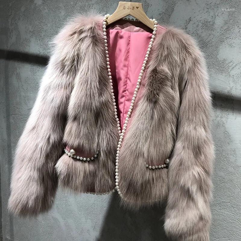 Women' Fur Women Autumn Winter Thick Imitation Jacket Female Hand-sewn Pearl Short Paragraph Slim Long-sleeved A864, Khaki
Women' Fur Women Autumn Winter Thick Imitation Jacket Female Hand-sewn Pearl Short Paragraph Slim Long-sleeved A864, Khaki