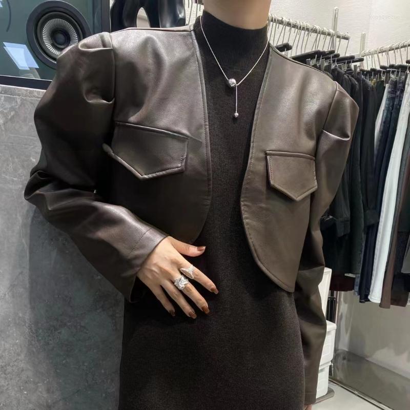 Women's Leather Casual Short Coat Women Black PU Jackets For Fashion Korean Motorcycle Jacket Elegant Woman Zm1507, Khaki
Women's Leather Casual Short Coat Women Black PU Jackets For Fashion Korean Motorcycle Jacket Elegant Woman Zm1507, Khaki