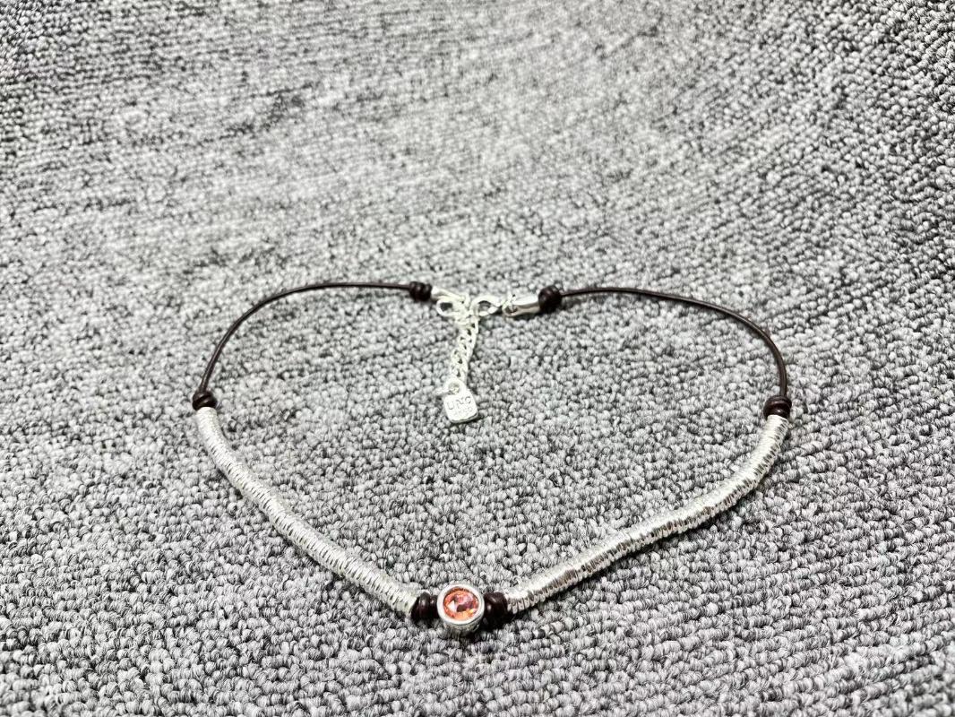 Chains 2022UNOde50 Fashion 925 Silver Plated Beaded String Orange Necklace Holiday Gift
Chains 2022UNOde50 Fashion 925 Silver Plated Beaded String Orange Necklace Holiday Gift