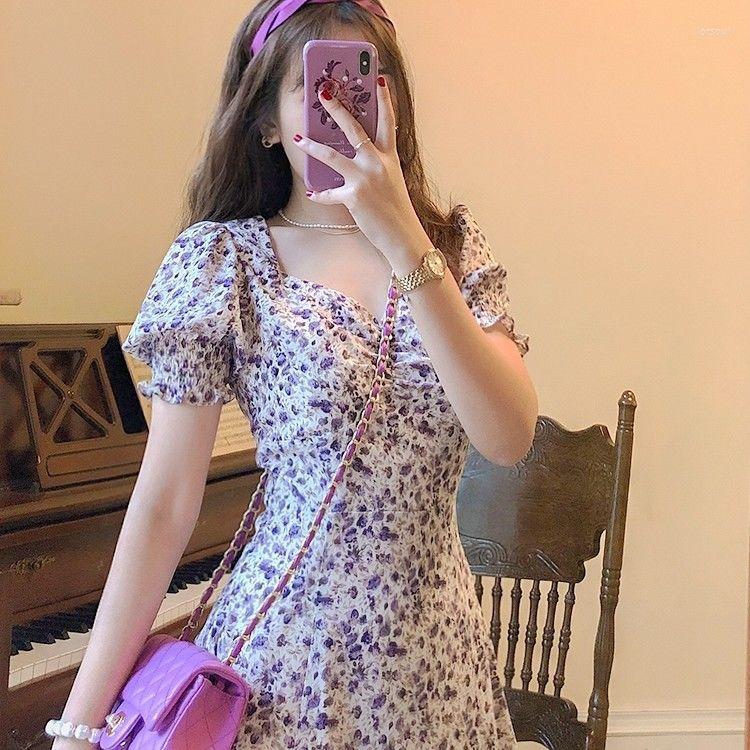 Casual Dresses Women Two Retro Square Collar Puff Sleeve Split Dress Painting Purple Floral Skirt Summer Vestido De Mujer Femme Robe, Picture color
Casual Dresses Women Two Retro Square Collar Puff Sleeve Split Dress Painting Purple Floral Skirt Summer Vestido De Mujer Femme Robe, Picture color