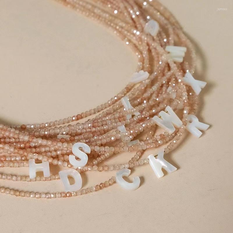 Choker Handmade Simple Natural Shell English Alphabet Crystal Beaded Necklace Clavicle Chain Letter For Women Jewelry 2022
Choker Handmade Simple Natural Shell English Alphabet Crystal Beaded Necklace Clavicle Chain Letter For Women Jewelry 2022
