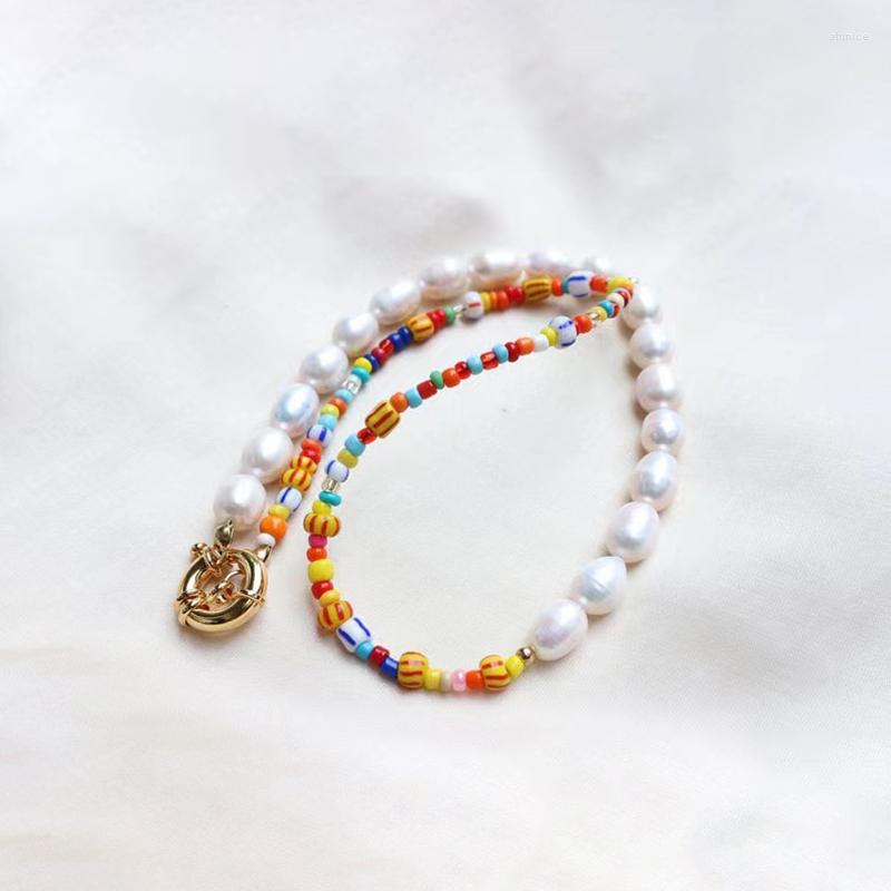 Choker Handmade Original Necklace For Woman Natural Pearl Color Beaded Chain Charm Stainless Steel Buckle Neck Banquet Jewelry
Choker Handmade Original Necklace For Woman Natural Pearl Color Beaded Chain Charm Stainless Steel Buckle Neck Banquet Jewelry