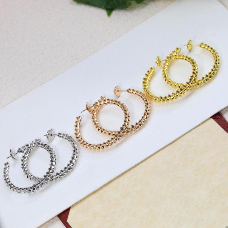 Stud Earrings Top Qulity Classic Sale 2022 European Luxury Jewelry For Women Rose Gold Marking Rivets Ear Pin
Stud Earrings Top Qulity Classic Sale 2022 European Luxury Jewelry For Women Rose Gold Marking Rivets Ear Pin