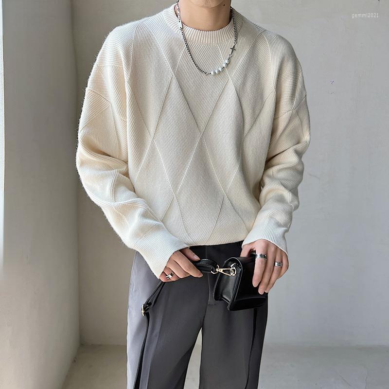 Men's Sweaters American Solid Color Sweater For Men Round Neck Casual Loose Simple Diamond Jacquard Knitted Korean Fashion Pullover, Black
Men's Sweaters American Solid Color Sweater For Men Round Neck Casual Loose Simple Diamond Jacquard Knitted Korean Fashion Pullover, Black