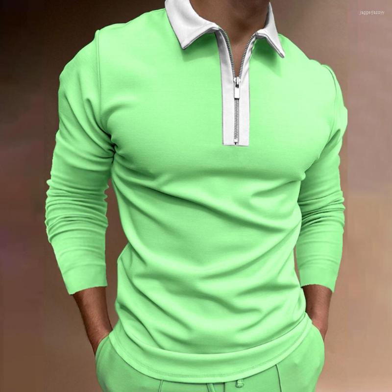 Men's Polos Men Polo Shirt Color Block Patchwork Autumn Stretchy Turndown Collar T-shirt Lapel Zipper Neckline Slim For Work, Blue
Men's Polos Men Polo Shirt Color Block Patchwork Autumn Stretchy Turndown Collar T-shirt Lapel Zipper Neckline Slim For Work, Blue
