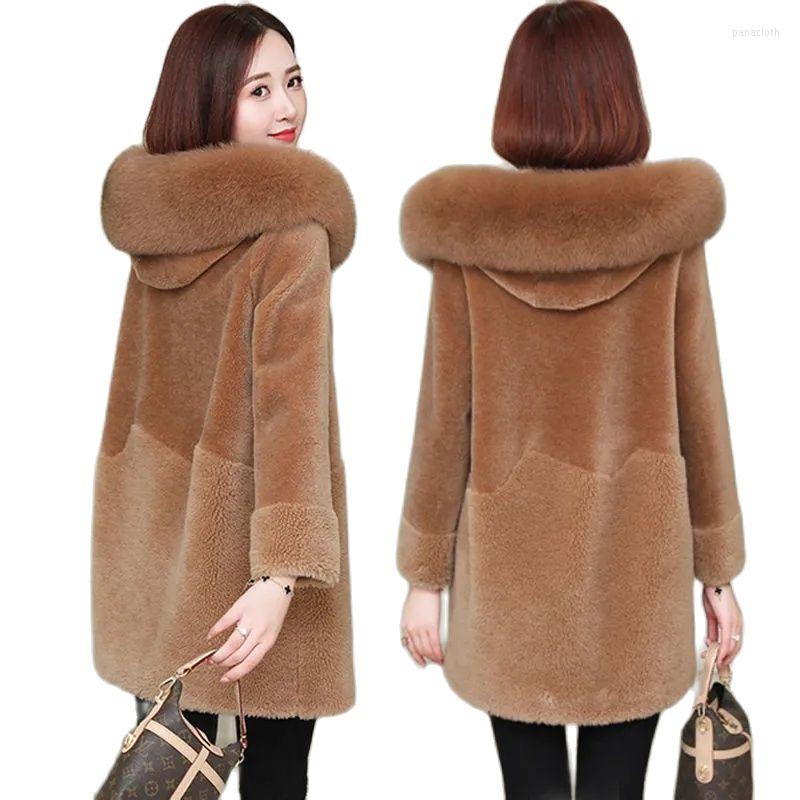 Women' Fur Women Mid-Length Coat Korean Loose Plush Sheep Shearing Jacket Thickened 2022 Autumn And Winter Faux Lamb M293, Wheat-colored
Women' Fur Women Mid-Length Coat Korean Loose Plush Sheep Shearing Jacket Thickened 2022 Autumn And Winter Faux Lamb M293, Wheat-colored