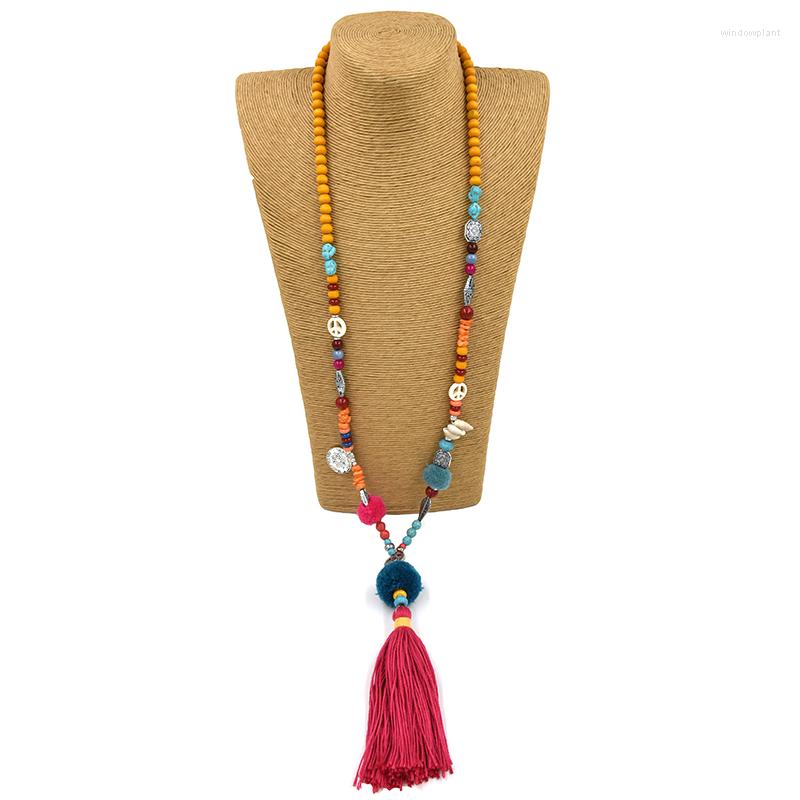 Pendant Necklaces Ethnic Pompoms Pendants Necklace Pink Cotton Tassel Long Boho Multicolor Beads
Pendant Necklaces Ethnic Pompoms Pendants Necklace Pink Cotton Tassel Long Boho Multicolor Beads
