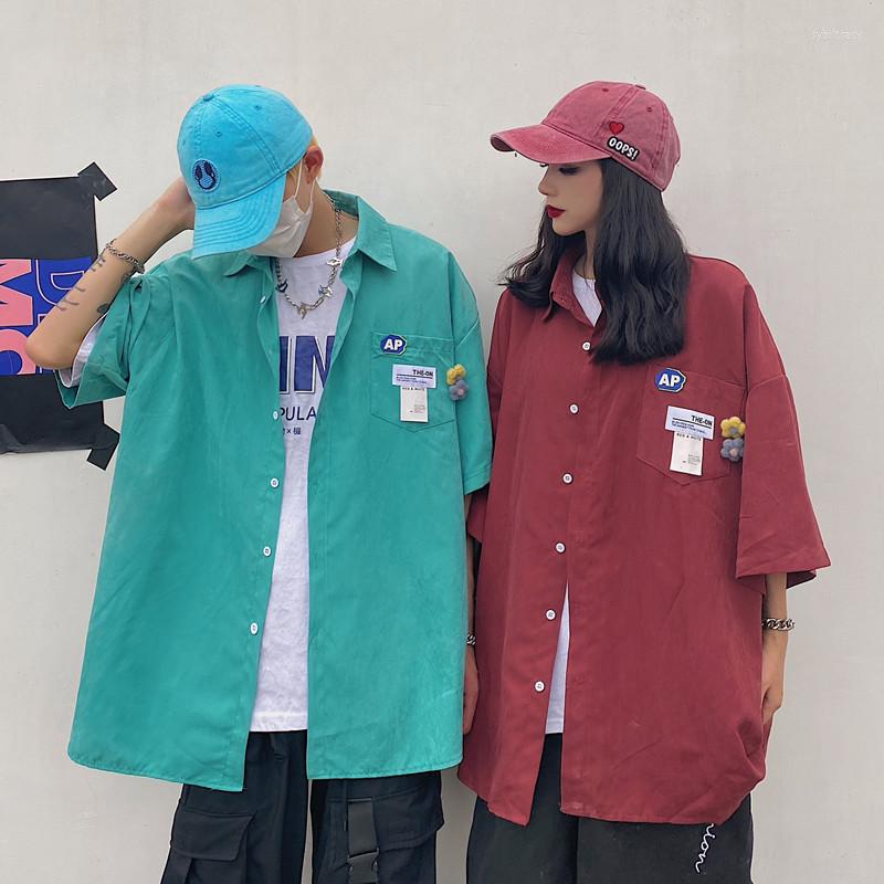 Women's Blouses Short-sleeved Shirt 2022 Summer Loose Harajuku Hip-hop Handsome Half-sleeved Men And Women Trendy Blouse, Black
Women's Blouses Short-sleeved Shirt 2022 Summer Loose Harajuku Hip-hop Handsome Half-sleeved Men And Women Trendy Blouse, Black