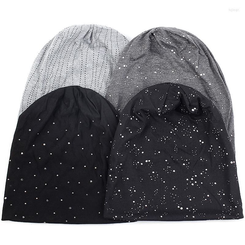 Berets Women Fashion Winter Warm Cotton Rhinestone Beanies Skullies Hat For Femme Baggy Slouchy Elastic Metallic Solid Skull Hats, Black
Berets Women Fashion Winter Warm Cotton Rhinestone Beanies Skullies Hat For Femme Baggy Slouchy Elastic Metallic Solid Skull Hats, Black