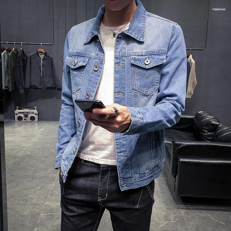 Men's Jackets Men's Spring Autumn Men's Slim Denim Jacket Floral Casual Lapel Classic Single Breasted Small Fresh All-match, Navy blue
Men's Jackets Men's Spring Autumn Men's Slim Denim Jacket Floral Casual Lapel Classic Single Breasted Small Fresh All-match, Navy blue