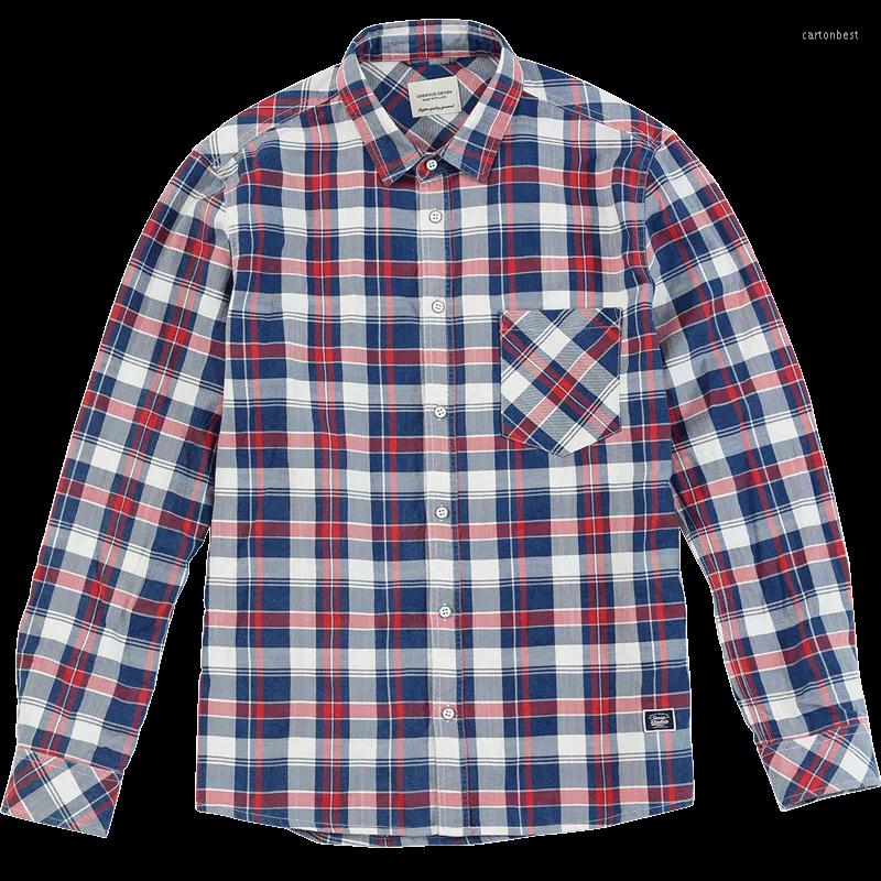 Men' Casual Shirts 2022 Spring Vintage Denim Plaid Men Indigo Plus Size High Quality Shirt Cotton SJ170641, Red blue plaid
Men' Casual Shirts 2022 Spring Vintage Denim Plaid Men Indigo Plus Size High Quality Shirt Cotton SJ170641, Red blue plaid