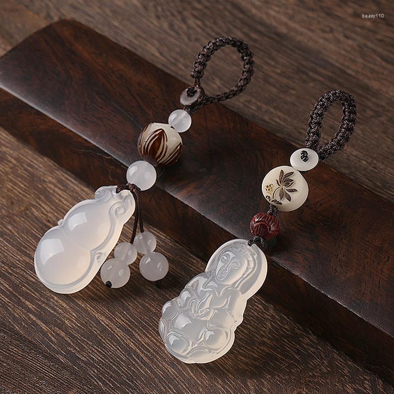 Keychains Ethnic Carved Gourd Guan Yin Buddha Round Pendant Keychain Women Pixiu Bodhi Lotus Key Ring Holder Spiritual Meditation Jewelry
Keychains Ethnic Carved Gourd Guan Yin Buddha Round Pendant Keychain Women Pixiu Bodhi Lotus Key Ring Holder Spiritual Meditation Jewelry