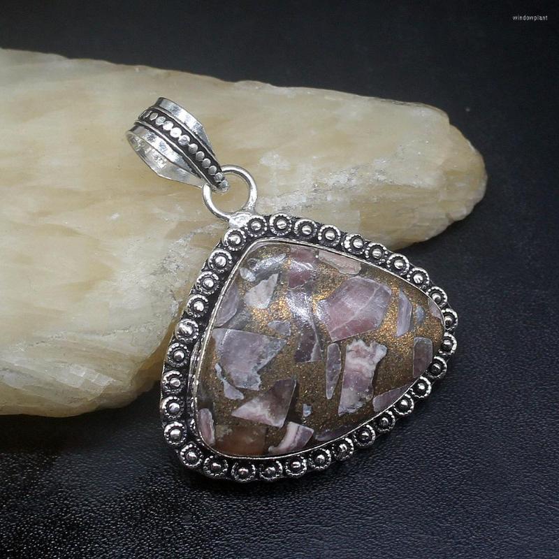 Pendant Necklaces Gemstonefactory Jewelry Big Promotion 925 Silver Fantasy Unique Pink Rhodochrosite Women Ladies Gifts Necklace 1220
Pendant Necklaces Gemstonefactory Jewelry Big Promotion 925 Silver Fantasy Unique Pink Rhodochrosite Women Ladies Gifts Necklace 1220