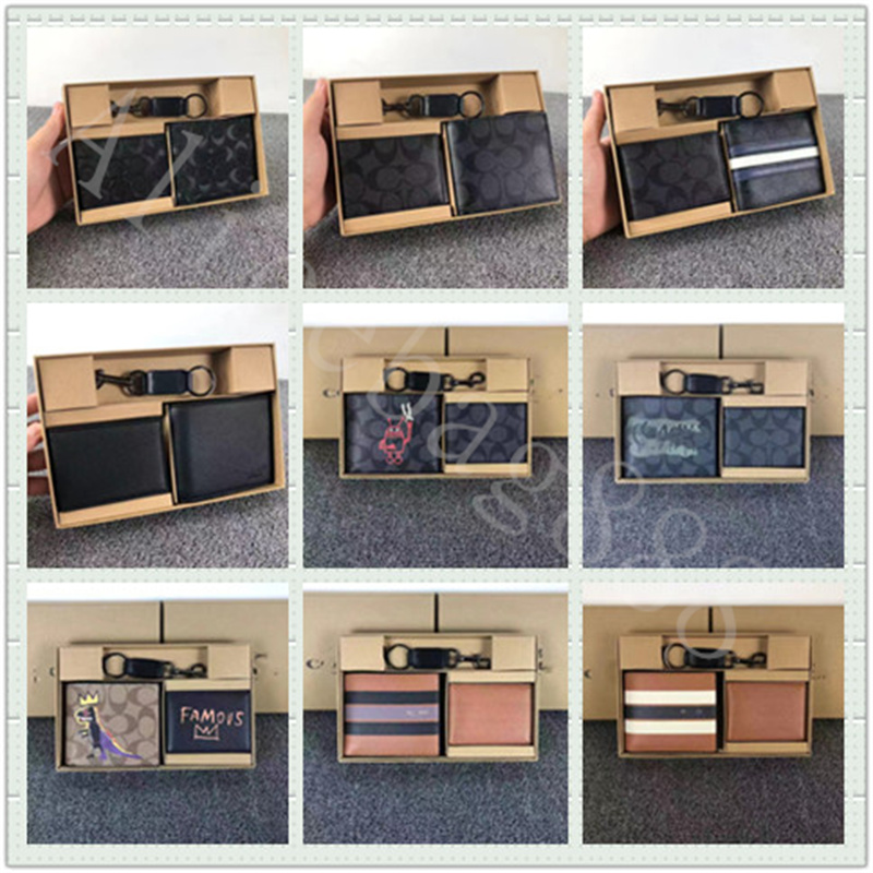 2022 Fashion Wallets Card Holders Key Chain 3pcs/Set PU Leather Purse For Men Business Style With Gift BOX Brand Professional Designer Bags, 02
2022 Fashion Wallets Card Holders Key Chain 3pcs/Set PU Leather Purse For Men Business Style With Gift BOX Brand Professional Designer Bags, 02