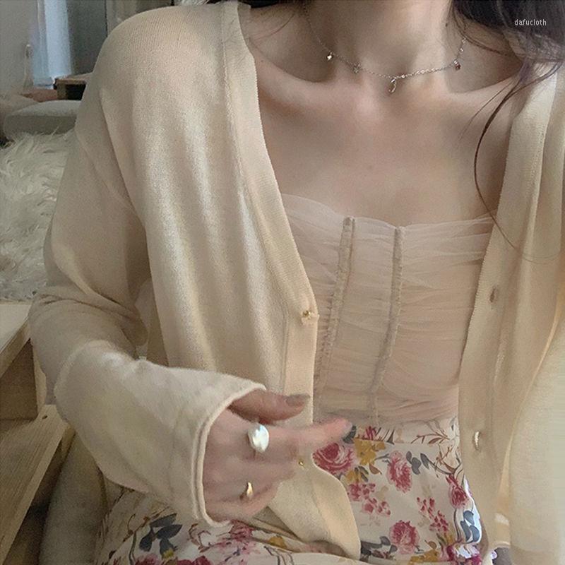 Women' Knits Woman Sweaters Cardigan Loose V-neck Coat Women' Knitted Summer Short Ice Silk Sun Protection Shirt Outer Tops, Pink
Women' Knits Woman Sweaters Cardigan Loose V-neck Coat Women' Knitted Summer Short Ice Silk Sun Protection Shirt Outer Tops, Pink