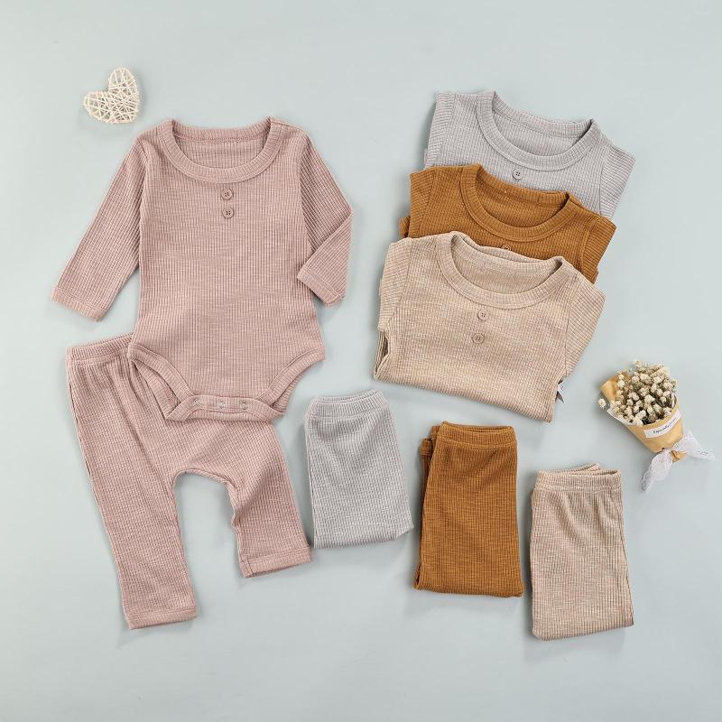 Clothing Sets CitgeeAutumn Born Baby Girls Boys Ribbed Outfits Solid Color Long Sleeve Playsuit Trousers SPring Clothes Set
Clothing Sets CitgeeAutumn Born Baby Girls Boys Ribbed Outfits Solid Color Long Sleeve Playsuit Trousers SPring Clothes Set