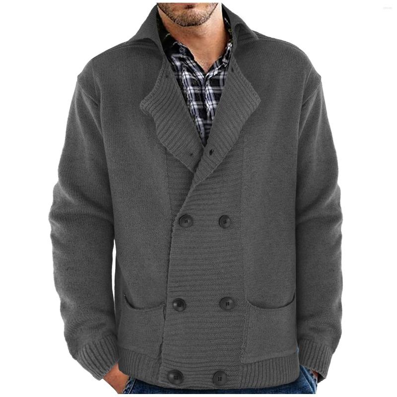 Men's Jackets Male Mens Overcoat Oversized Solid Color Double-breasted Lapel Thick Winter Knitted Cardigan Sweater Coat With Pocket, Beige
Men's Jackets Male Mens Overcoat Oversized Solid Color Double-breasted Lapel Thick Winter Knitted Cardigan Sweater Coat With Pocket, Beige