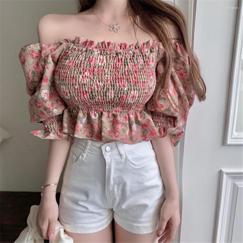 Women's Blouses 2022 Summer Square Collar Puff Sleeve Floral Pleated Shirt Slim Blouse Female, Pink
Women's Blouses 2022 Summer Square Collar Puff Sleeve Floral Pleated Shirt Slim Blouse Female, Pink