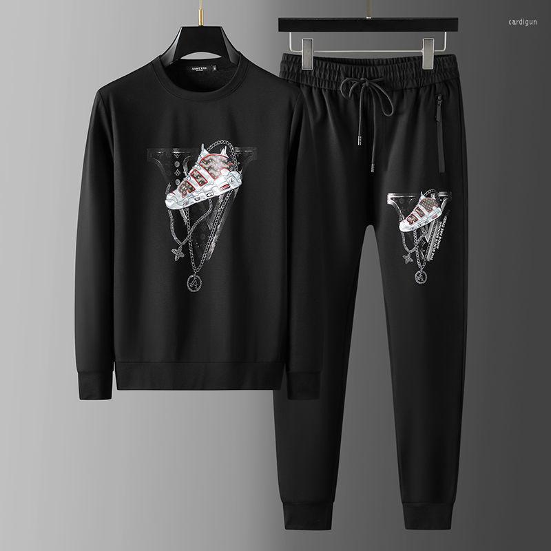 Men's Tracksuits Trend Drilling Sweater Suit Men Korean Youth Handsome Printing Autumn Clothes Casual Sports Two Pieces, 21037 sanitary suit
Men's Tracksuits Trend Drilling Sweater Suit Men Korean Youth Handsome Printing Autumn Clothes Casual Sports Two Pieces, 21037 sanitary suit