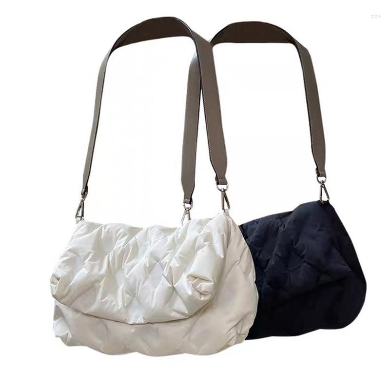 Evening Bags Fashion Padded Puffy Crossbody Bag For Women Designer Quilted Shoulder Luxury Nylon Messenger Casual Big Flap Purses