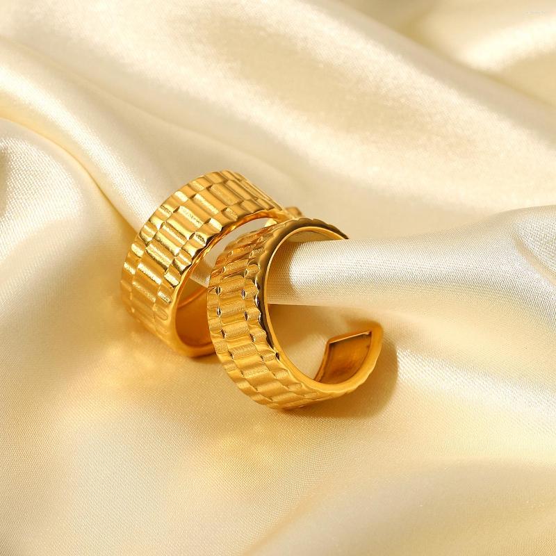 Stud Earrings Yoiumit Fashion INS Style 18K Gold Color Stainless Steel Watch With Textured Earr Titanium Earring For Women Jewelry
Stud Earrings Yoiumit Fashion INS Style 18K Gold Color Stainless Steel Watch With Textured Earr Titanium Earring For Women Jewelry