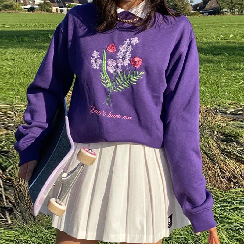 Women' Hoodies Western Style Sexy Purple Embroidered Flowers Loose Sweatshirts Woman Sweatshirt Sudadera Mujer Invierno 2022 E1, As photo
Women' Hoodies Western Style Sexy Purple Embroidered Flowers Loose Sweatshirts Woman Sweatshirt Sudadera Mujer Invierno 2022 E1, As photo