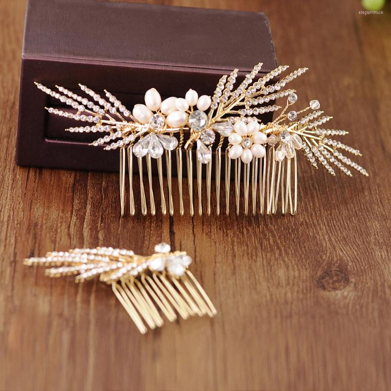Headpieces HP01 Golden Bridal Headwear With Hair Comb Wedding Accessories Pearl Diamond Bride Headdress Piece For Women Party
Headpieces HP01 Golden Bridal Headwear With Hair Comb Wedding Accessories Pearl Diamond Bride Headdress Piece For Women Party