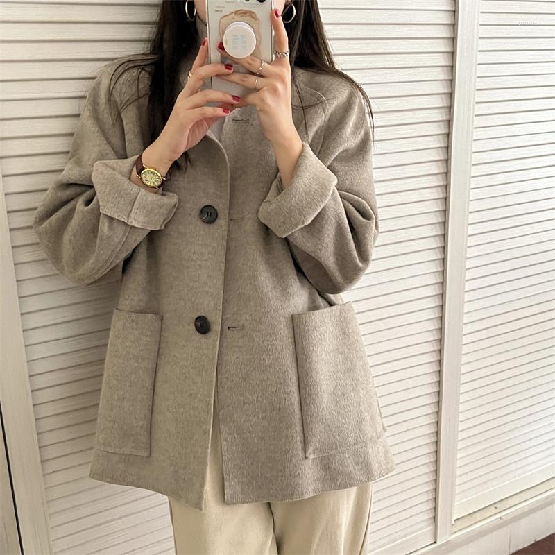 Women's Jackets 2022 Autumn Winter Women's Fashionable Korean Pockets Vintage Woolen Oversized Lady Wild Tops, Beige
Women's Jackets 2022 Autumn Winter Women's Fashionable Korean Pockets Vintage Woolen Oversized Lady Wild Tops, Beige