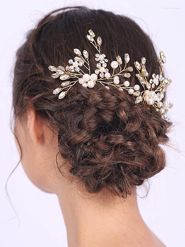 Headpieces Shiny Crystal Pearls Headpiece Beauty Hair Comb Wedding Bridal Accessories Charm For Elegant Women
Headpieces Shiny Crystal Pearls Headpiece Beauty Hair Comb Wedding Bridal Accessories Charm For Elegant Women