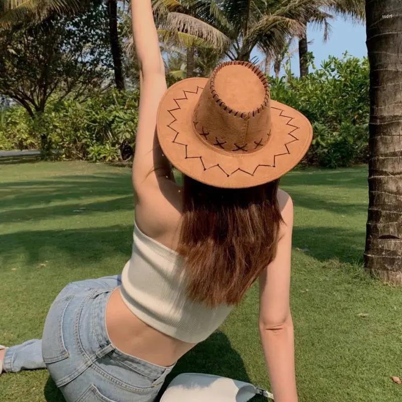 Berets 2022 Beach Sun Hat Men's And Women's Fashion Wide Brim Couple Big Top US Western Cowboy, White
Berets 2022 Beach Sun Hat Men's And Women's Fashion Wide Brim Couple Big Top US Western Cowboy, White