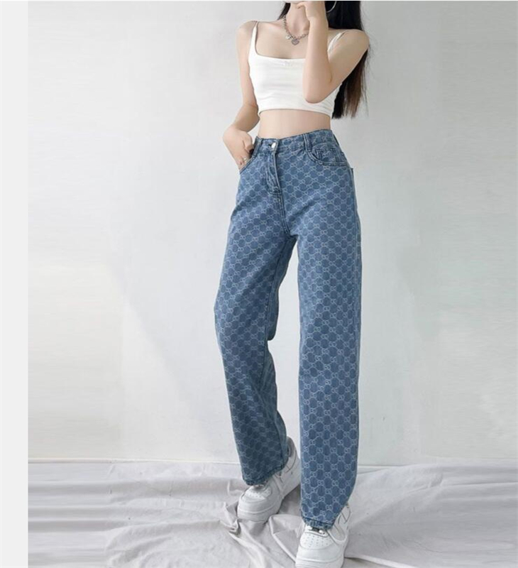 new Women' Jeans Women Casual fashion brand designer Jeans High waist wide leg pants, Blue
new Women' Jeans Women Casual fashion brand designer Jeans High waist wide leg pants, Blue