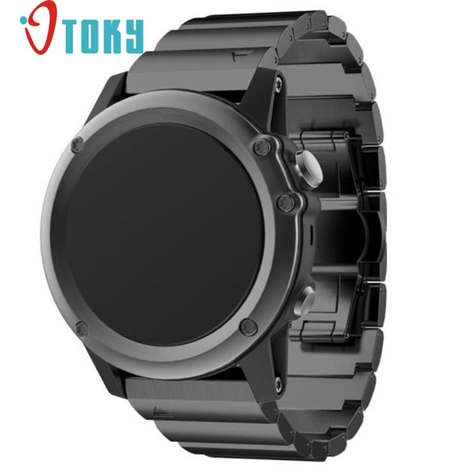 OTOKY Fabulous Metal Stainless Steel Watch Wrist Band Strap for Garmin 3 HR #312m