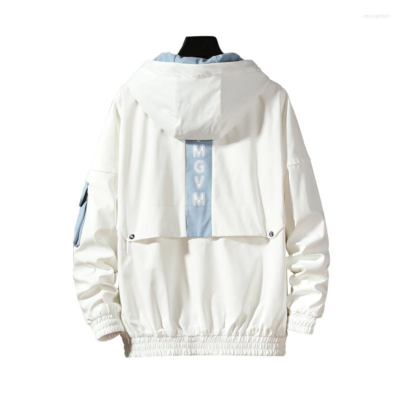 Men's Jackets 2022 Spring Jacket Men's Korean Trend Casual Loose Tide Brand Hooded, White plus blue
Men's Jackets 2022 Spring Jacket Men's Korean Trend Casual Loose Tide Brand Hooded, White plus blue