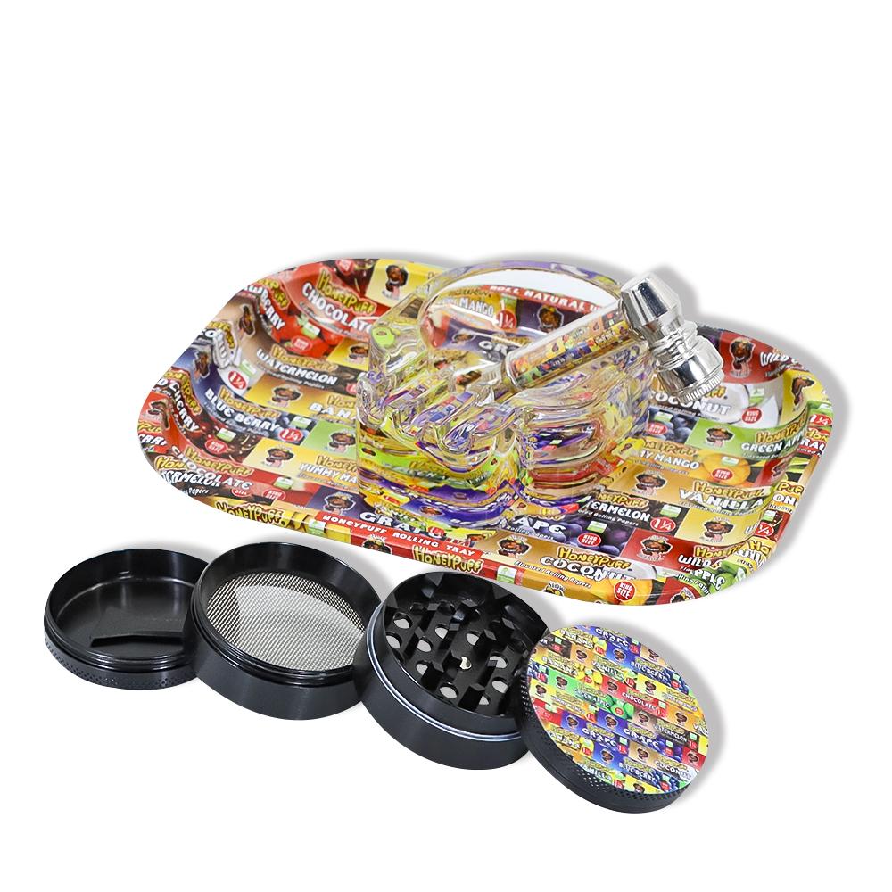 Smoking Tobacco Kit set Metal 50mm Grinder Tin Rolling Tray Glass Ashtary Smoke Pipes Accessories Wholesale
Smoking Tobacco Kit set Metal 50mm Grinder Tin Rolling Tray Glass Ashtary Smoke Pipes Accessories Wholesale