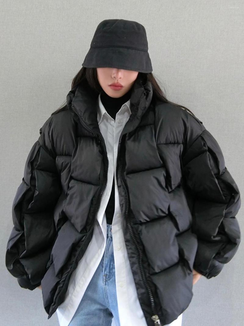 Women's Down Winter Warm Loose Streetwear Coat Jacket Women Solid Color Fahsion Woven Zipper 2022 Latest Cotton Female Clothing, White 1
Women's Down Winter Warm Loose Streetwear Coat Jacket Women Solid Color Fahsion Woven Zipper 2022 Latest Cotton Female Clothing, White 1
