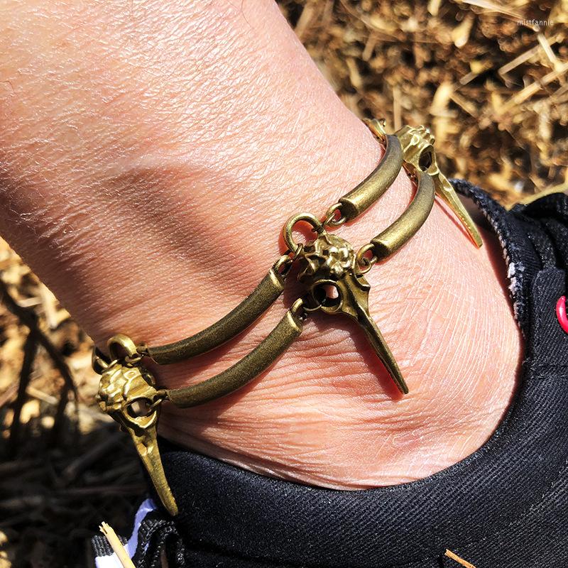 Anklets Gothic Bird Skull Anket Bracelets For Women Men Retro Wizard Evil Magic Foot Ornament Summer Accessories Unusual Jewelry VGA004
Anklets Gothic Bird Skull Anket Bracelets For Women Men Retro Wizard Evil Magic Foot Ornament Summer Accessories Unusual Jewelry VGA004