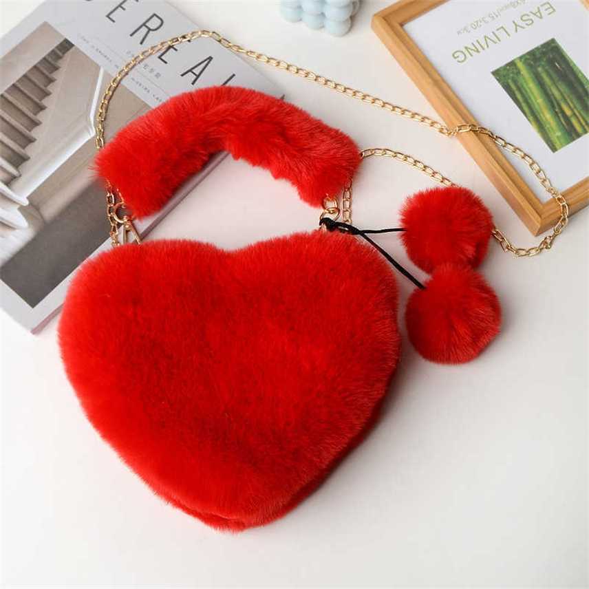 Messenger Bags New plush love portable peach heart chain sling single Shoulder Messenger Bag change bag, Red
Messenger Bags New plush love portable peach heart chain sling single Shoulder Messenger Bag change bag, Red