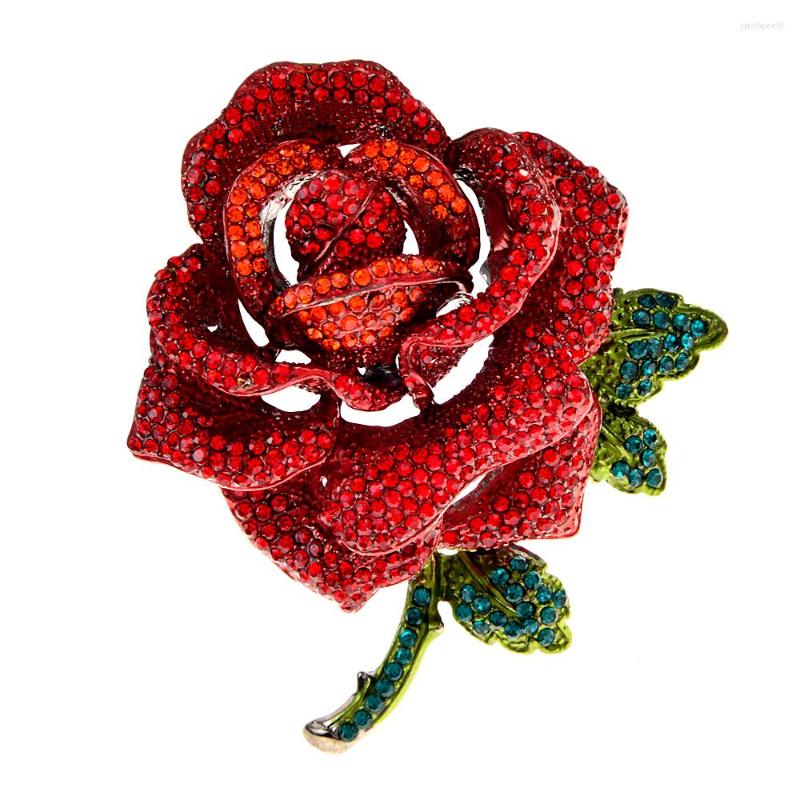 Brooches CINDY XIANG Rhinestone Luxury Large Rose Brooch Valentine's Day Flower Pin Bouquet Corsage Winter Accessories Jewelry Good Gift
Brooches CINDY XIANG Rhinestone Luxury Large Rose Brooch Valentine's Day Flower Pin Bouquet Corsage Winter Accessories Jewelry Good Gift