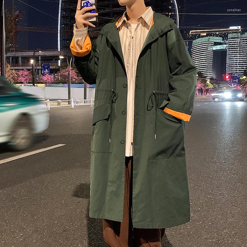 Men's Trench Coats Solid Hooded Coat Teenage Loose Fit Autumn And Winter Fashion Trends Preppy Style Streetwear Mens Casual Male Long Jacket, Black
Men's Trench Coats Solid Hooded Coat Teenage Loose Fit Autumn And Winter Fashion Trends Preppy Style Streetwear Mens Casual Male Long Jacket, Black